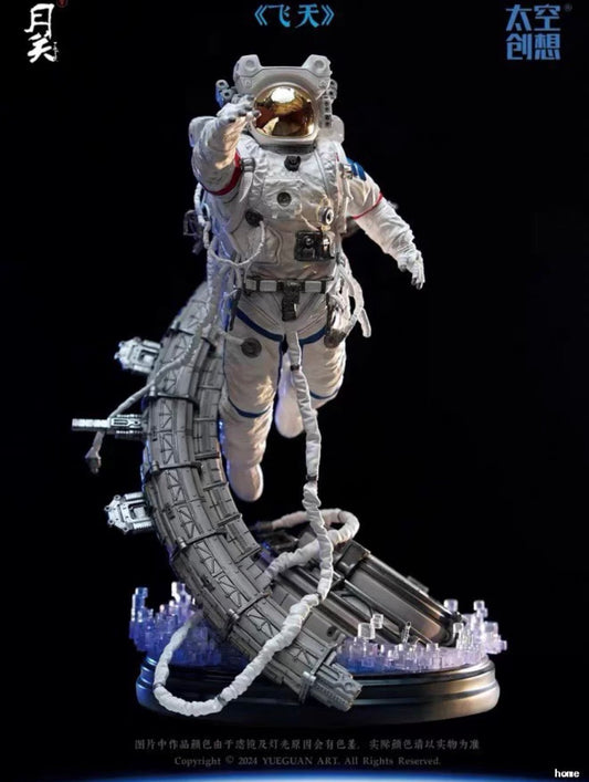 Yueguan Studio Astronaut “Flying to Space” Theme Resin Statue