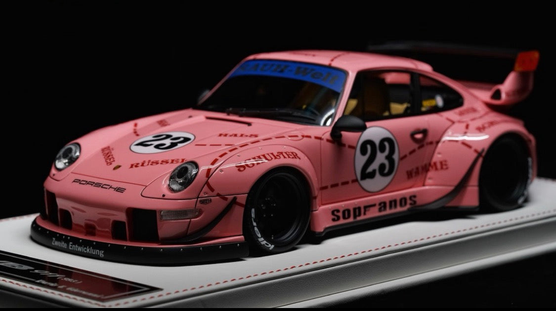 Davis & Giovanni Porsche 911 (993) RWB Pink Pig Limited Edition 1/18 Resin Model