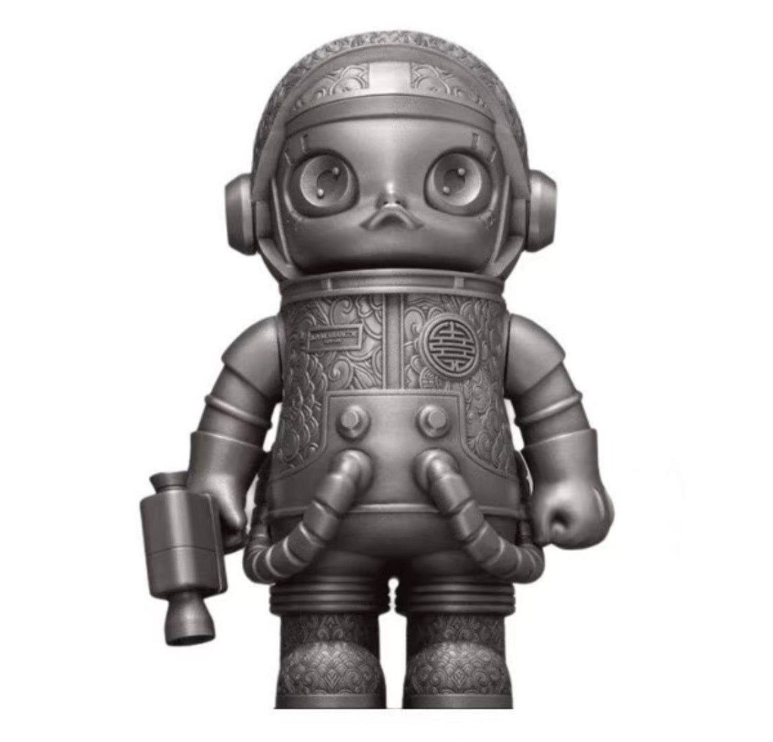 Pop Mart Mega Space Molly 400% Royal Selangor Silver Edition