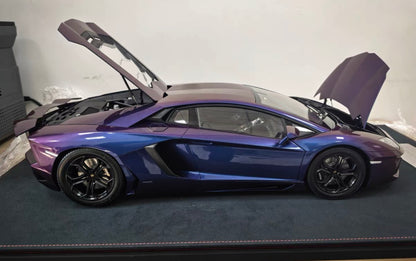 Pocher 1/8 Lamborghini Aventador LP700-4 Chameleon Purple Factory Built Fully Opening Model