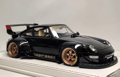 Davis & Giovanni Porsche 911 (993) RWB Black Gold Limited Edition 1/18 Resin Model