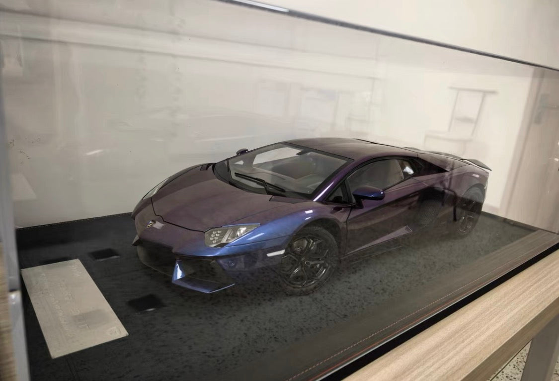 Pocher 1/8 Lamborghini Aventador LP700-4 Chameleon Purple Factory Built Fully Opening Model