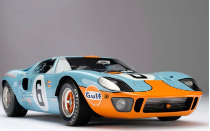 Amalgam 1/18 Ford GT40 Gulf 1969 Le Mans Winner No.6 Resin Model