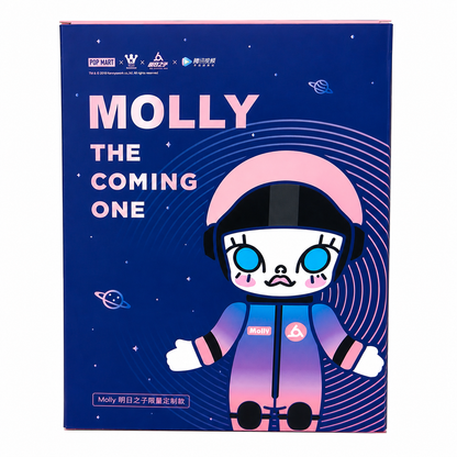 Pop Mart Molly Astronaut Orange Giant Edition Rare Prototype Statue 28cm