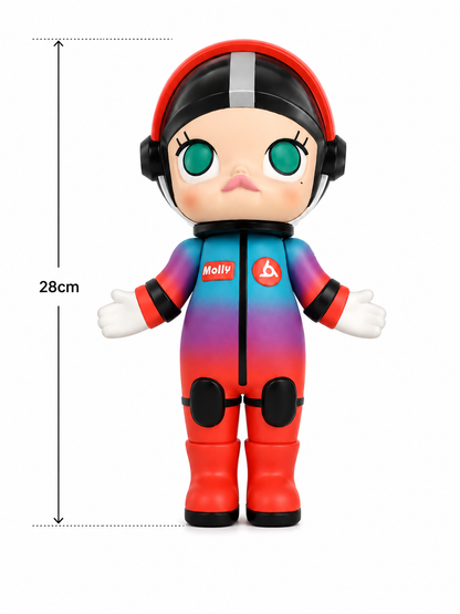 Pop Mart Molly Astronaut Orange Giant Edition Rare Prototype Statue 28cm
