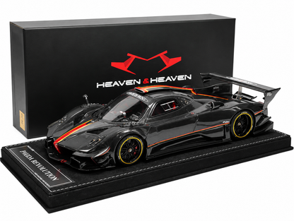 HH 1/18 Pagani Zonda R Black Carbon Red Stripe Limited 30