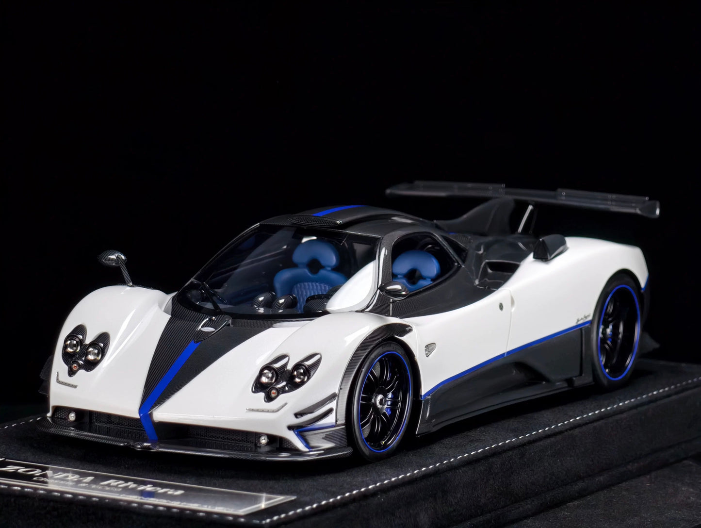 HH Model 1/18 Pagani Zonda Hardtop Special Edition Resin Model Riviera Blue
