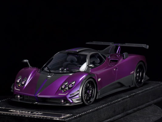 HH Model 1/18 Pagani Zonda Hardtop Special Edition Resin Model Hamilton Purple