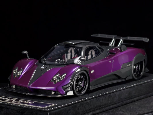 HH Model 1/18 Pagani Zonda Hardtop Special Edition Resin Model Zozo Purple