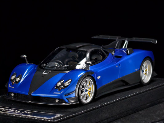HH Model 1/18 Pagani Zonda Hardtop Special Edition Resin Model Metallic Blue