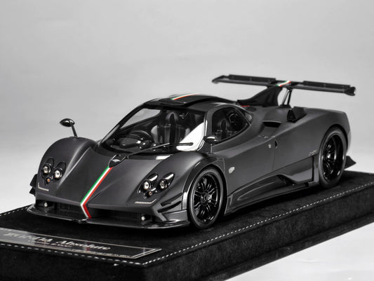 HH Model 1/18 Pagani Zonda Hardtop Special Edition Resin Model Matte Carbon Black
