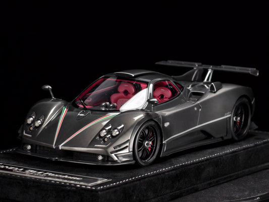 HH Model 1/18 Pagani Zonda Hardtop Special Edition Resin Model Grey Carbon Fiber
