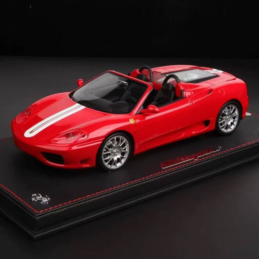 BBR 1/18 Ferrari 360 Modena Spider Rosso Corsa Tricolore Resin Model