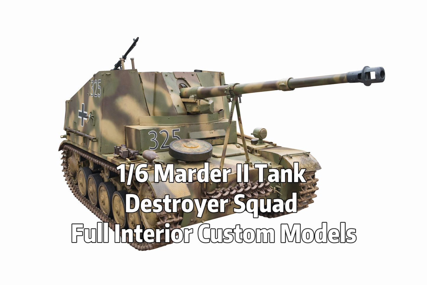 1/6 Scale Marder II Tank Destroyer Squad Full Interior Custom Models