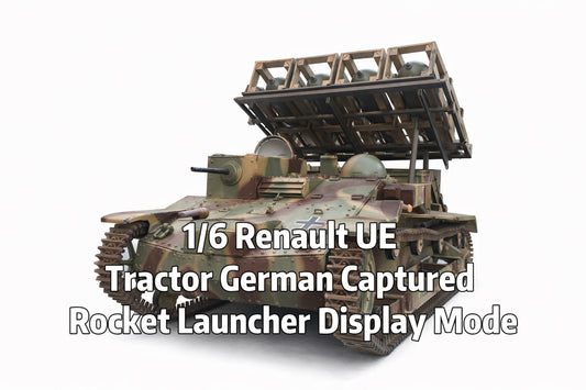 1/6 Scale Renault UE Tractor German Captured Rocket Launcher Display Model