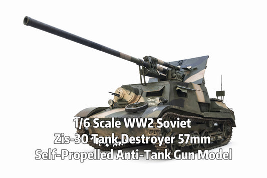 1/6 Scale WW2 Soviet Zis-30 Tank Destroyer 57mm Self-Propelled Anti-Tank Gun Model