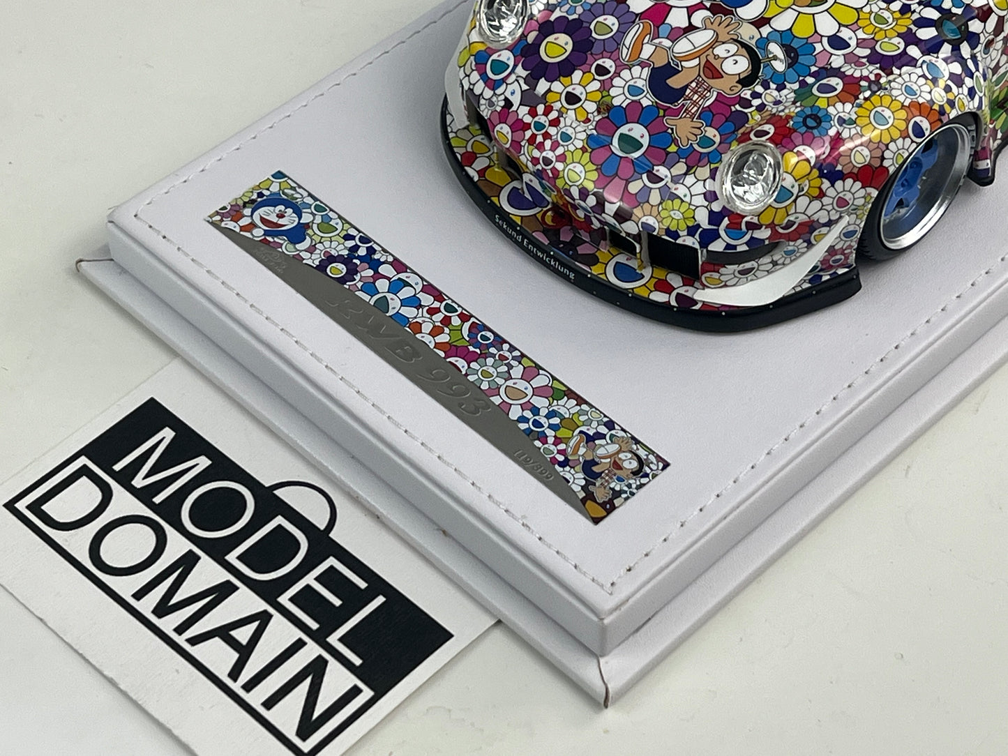 VIP 1/18 Porsche RWB993 Sunflower Resin Model Car with Display Case