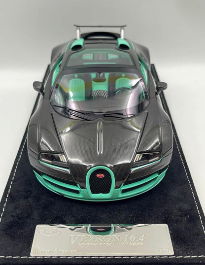 HH Model Bugatti Veyron 16.4 Grand Sport Vitesse Tiffany Carbon 1:18 Limited 10 Edition