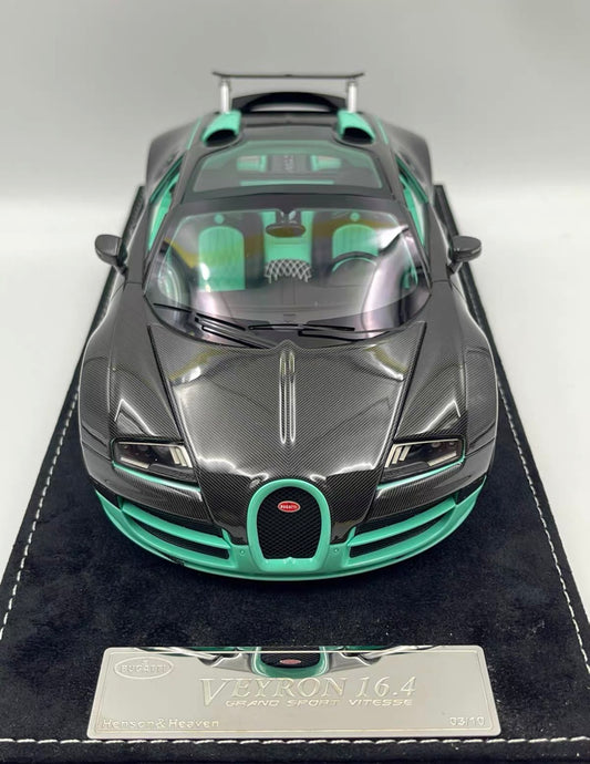 HH Model Bugatti Veyron 16.4 Grand Sport Vitesse Tiffany Carbon 1:18 Limited 10 Edition