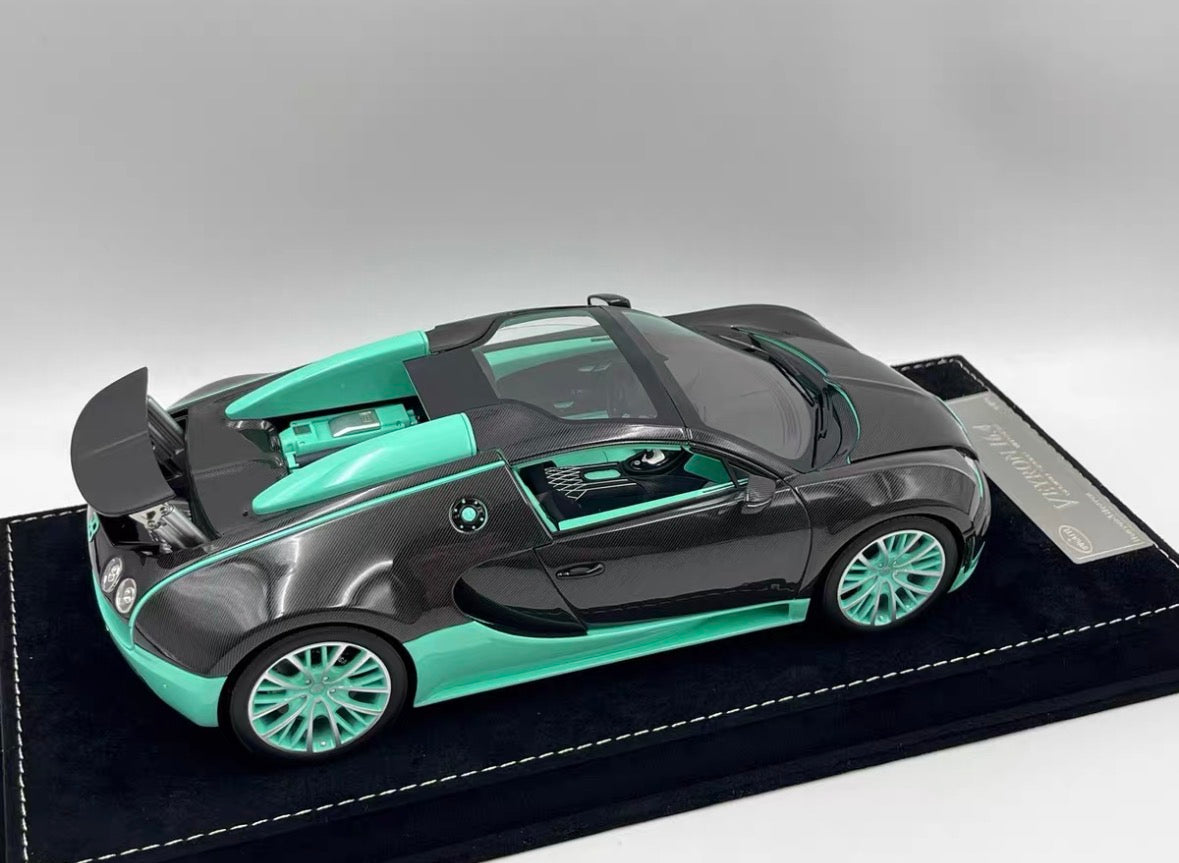 HH Model Bugatti Veyron 16.4 Grand Sport Vitesse Tiffany Carbon 1:18 Limited 10 Edition