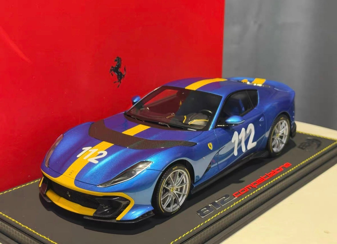 BBR 1/18 Ferrari 812 Competizione “112” Heritage Livery Limited 112