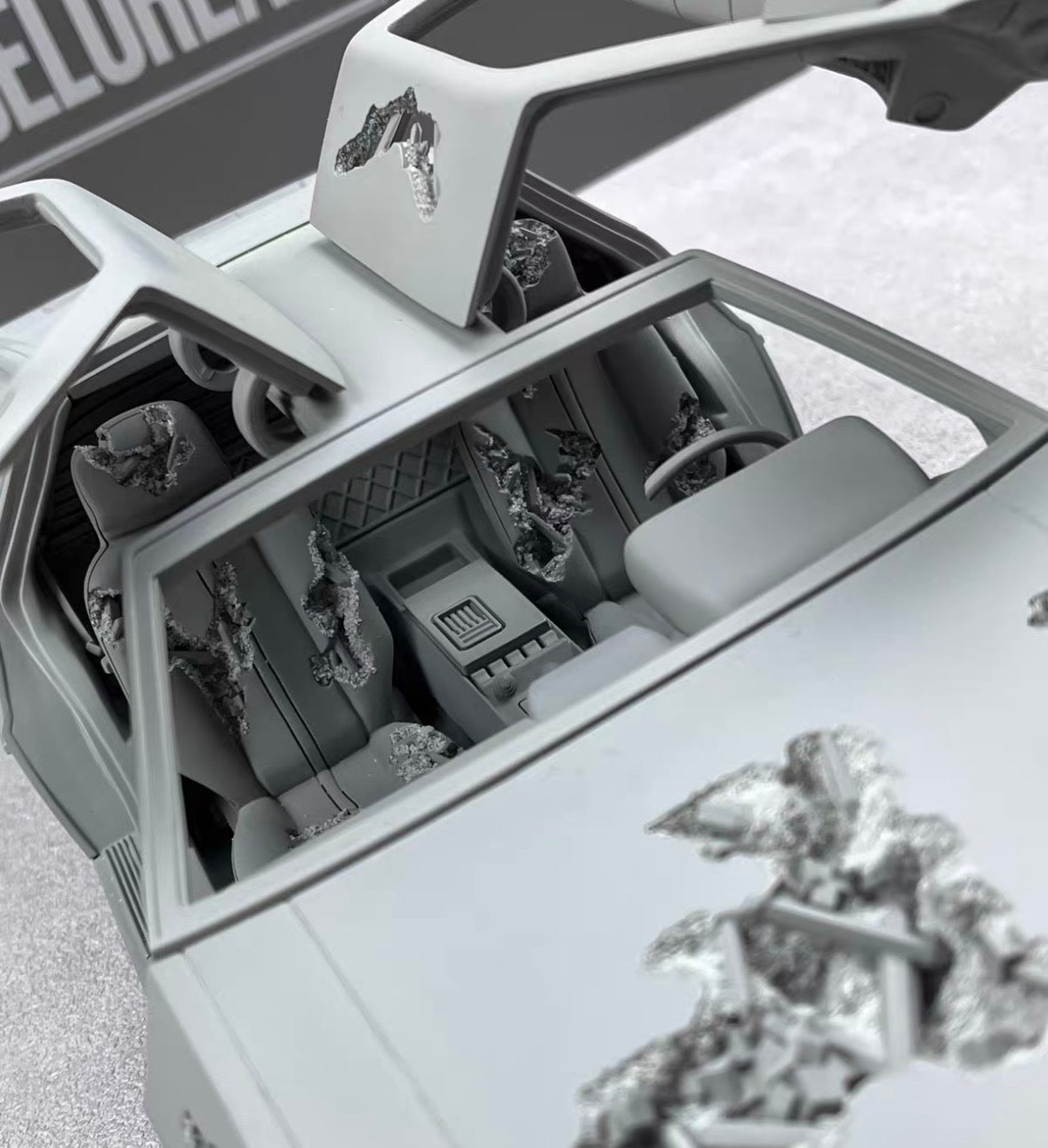 Daniel Arsham x DeLorean “Eroded DeLorean” Gray