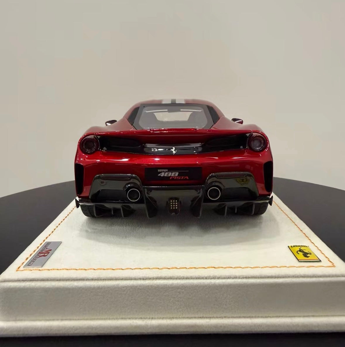 MR Collection 1/18 Ferrari 488 Pista Rosso Corsa Stripe Limited 20 Pcs