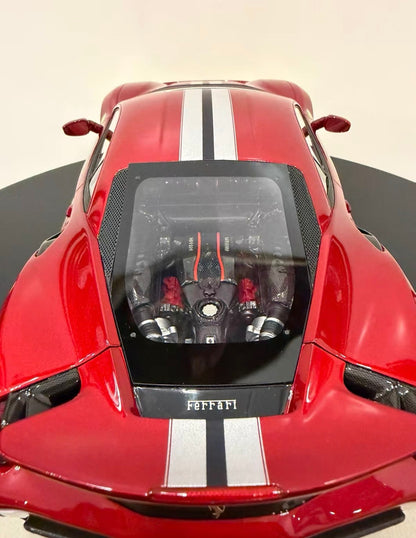 MR Collection 1/18 Ferrari 488 Pista Rosso Corsa Stripe Limited 20 Pcs