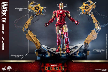Hot Toys 1/4 Iron Man Mark IV with Suit-Up Gantry Collectible Set QS021