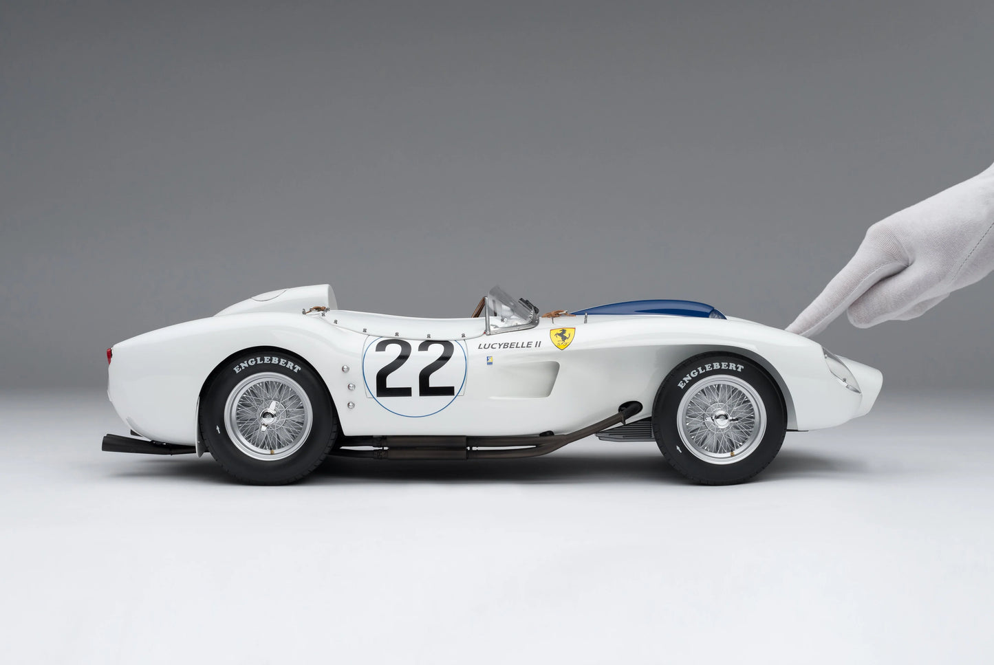 Amalgam 1/8 Ferrari 250 TR 1958 Le Mans #22 “Lucybelle II”