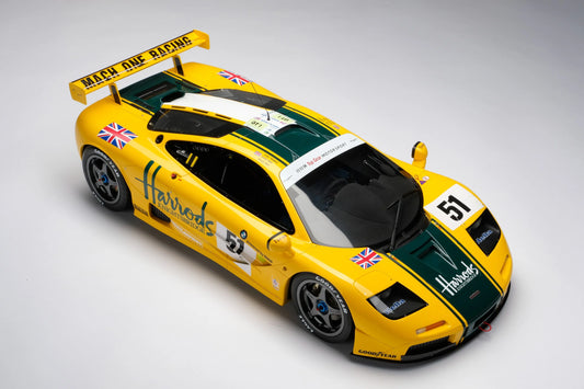 Amalgam 1/8 McLaren F1 GTR 1995 Le Mans #51 Harrods Livery