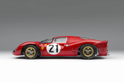 Amalgam 1/8 Ferrari 330 P4 #21 – 1967 Le Mans Race Car Model | Air Shipping from China