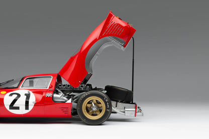 Amalgam 1/8 Ferrari 330 P4 #21 – 1967 Le Mans Race Car Model | Air Shipping from China