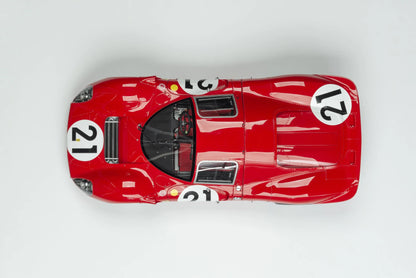 Amalgam 1/8 Ferrari 330 P4 #21 – 1967 Le Mans Race Car Model | Air Shipping from China