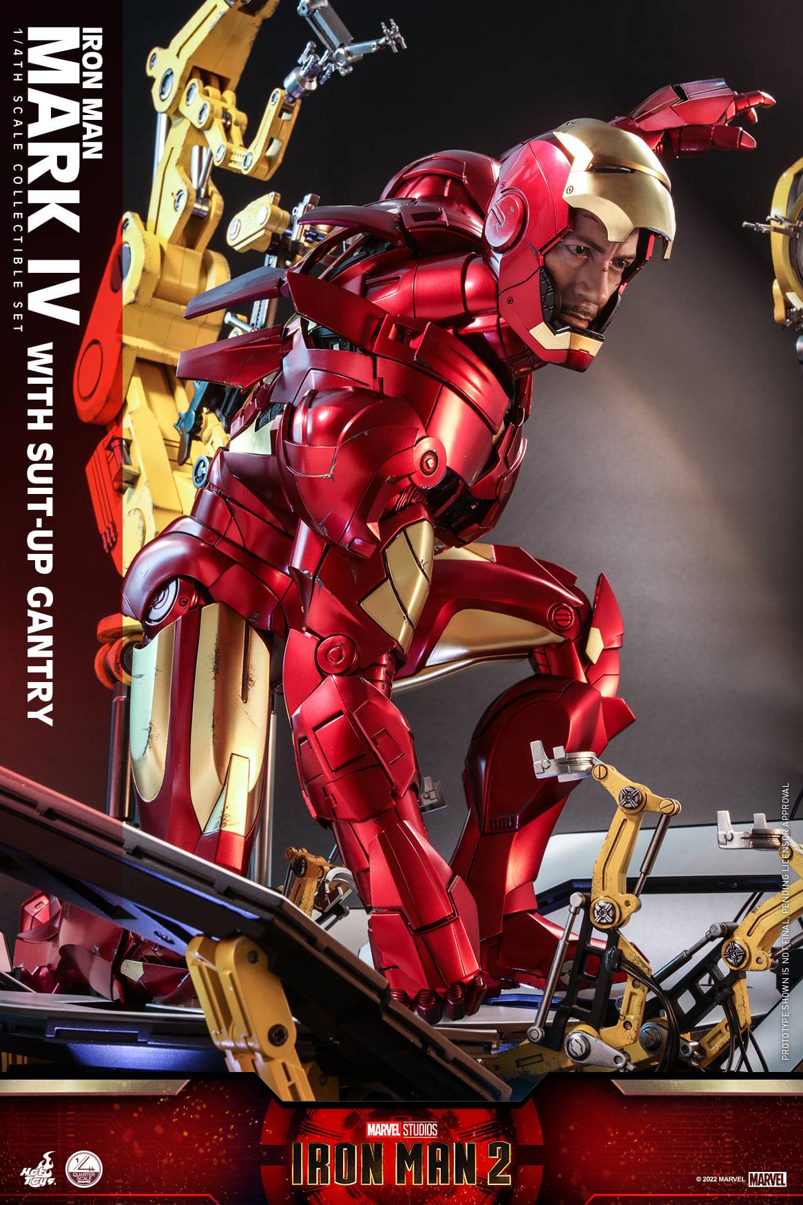 Hot Toys 1/4 Iron Man Mark IV with Suit-Up Gantry Collectible Set QS021