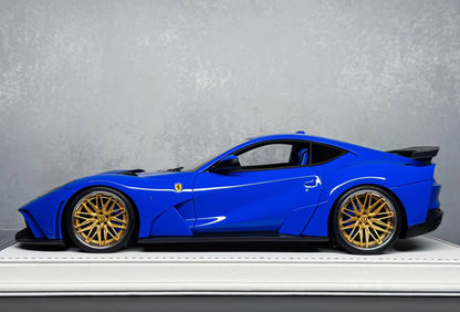 Davis & Giovanni 1/18 Ferrari 812 N-Largo Dino Blue Resin Model Limited 8