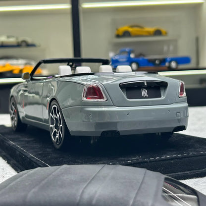 HH 1:18 Rolls-Royce Dawn Black Badge Limited Collectible Model · Silver Grey · Convertible