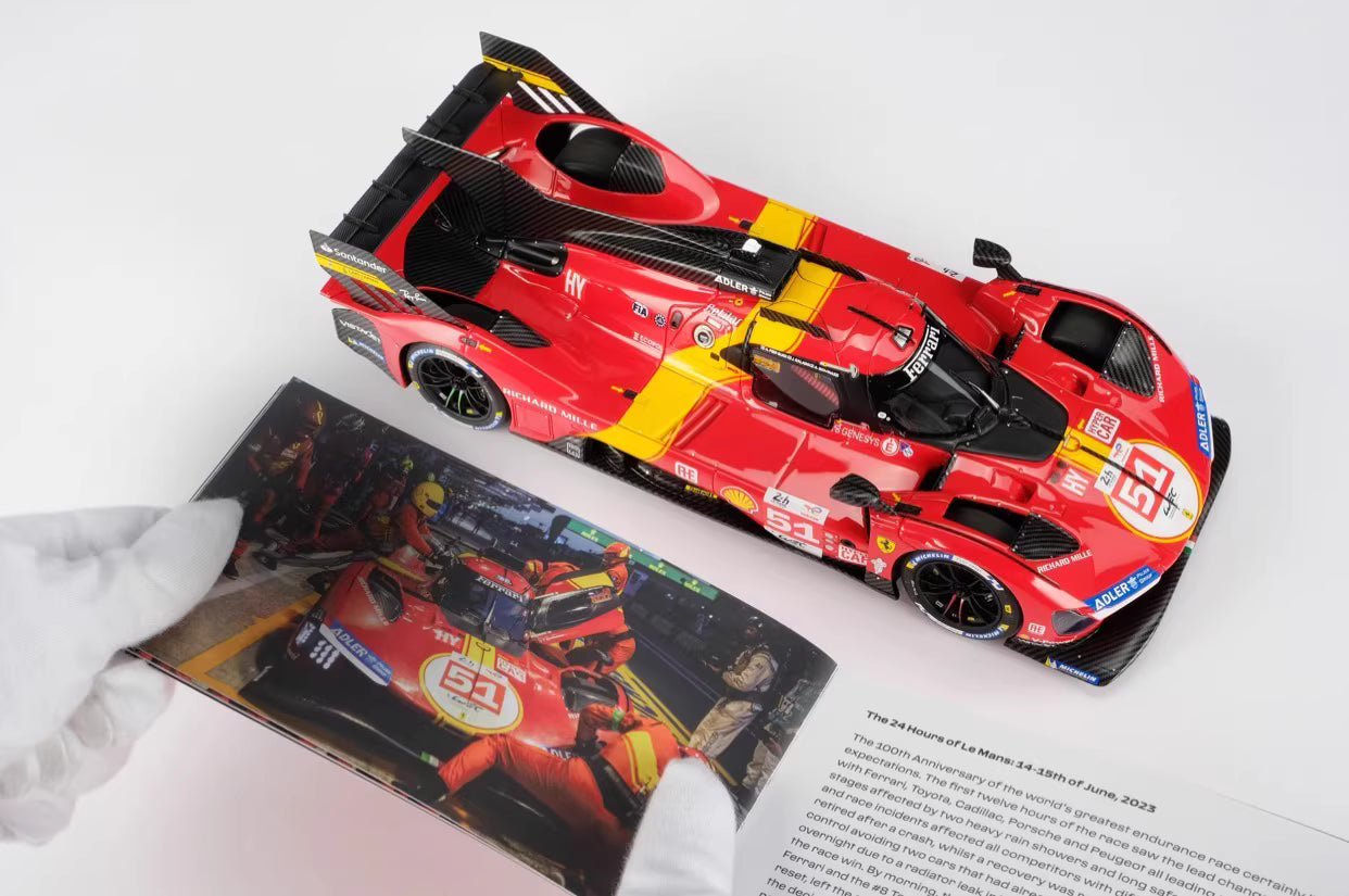 Amalgam 1/18 Ferrari 499P – 2023 Le Mans Champion Hypercar Model  Air Shipping from China