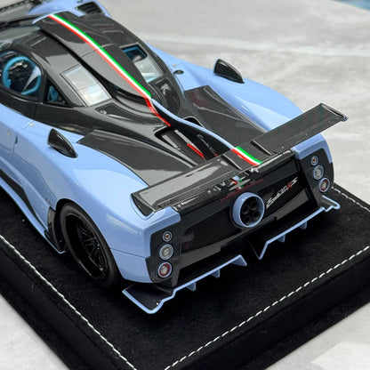 HH 1:18 Pagani Zonda 760 (Zonda Specials) Hardtop Resin Model · Baby Blue/Carbon Tricolore