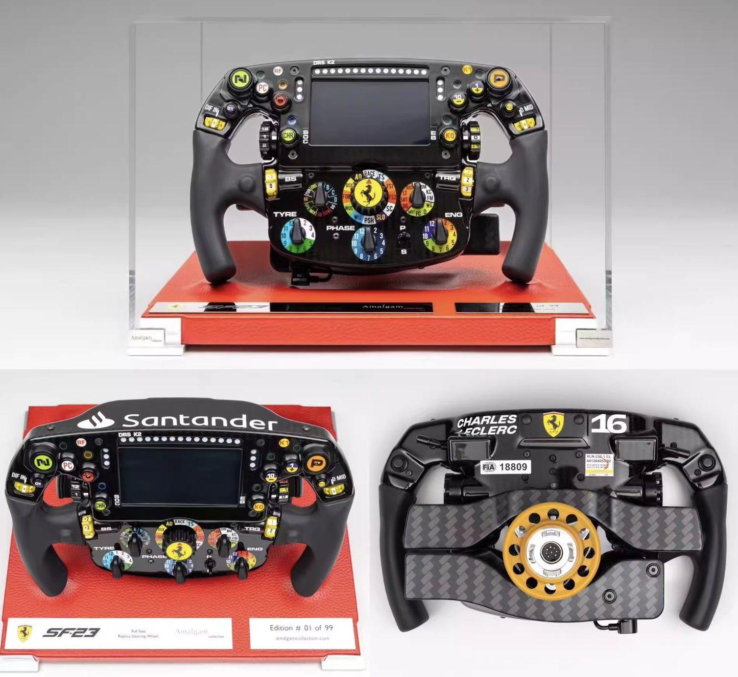 Amalgam 1:1 Ferrari SF-23 Steering Wheel Replica (2023) Limited Edition