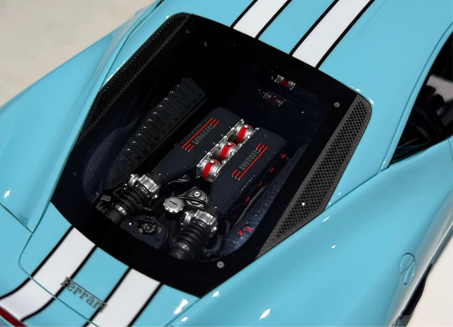 Davis & Giovanni 1/18 Ferrari 458 Speciale · Azzurro Blue · Limited 20