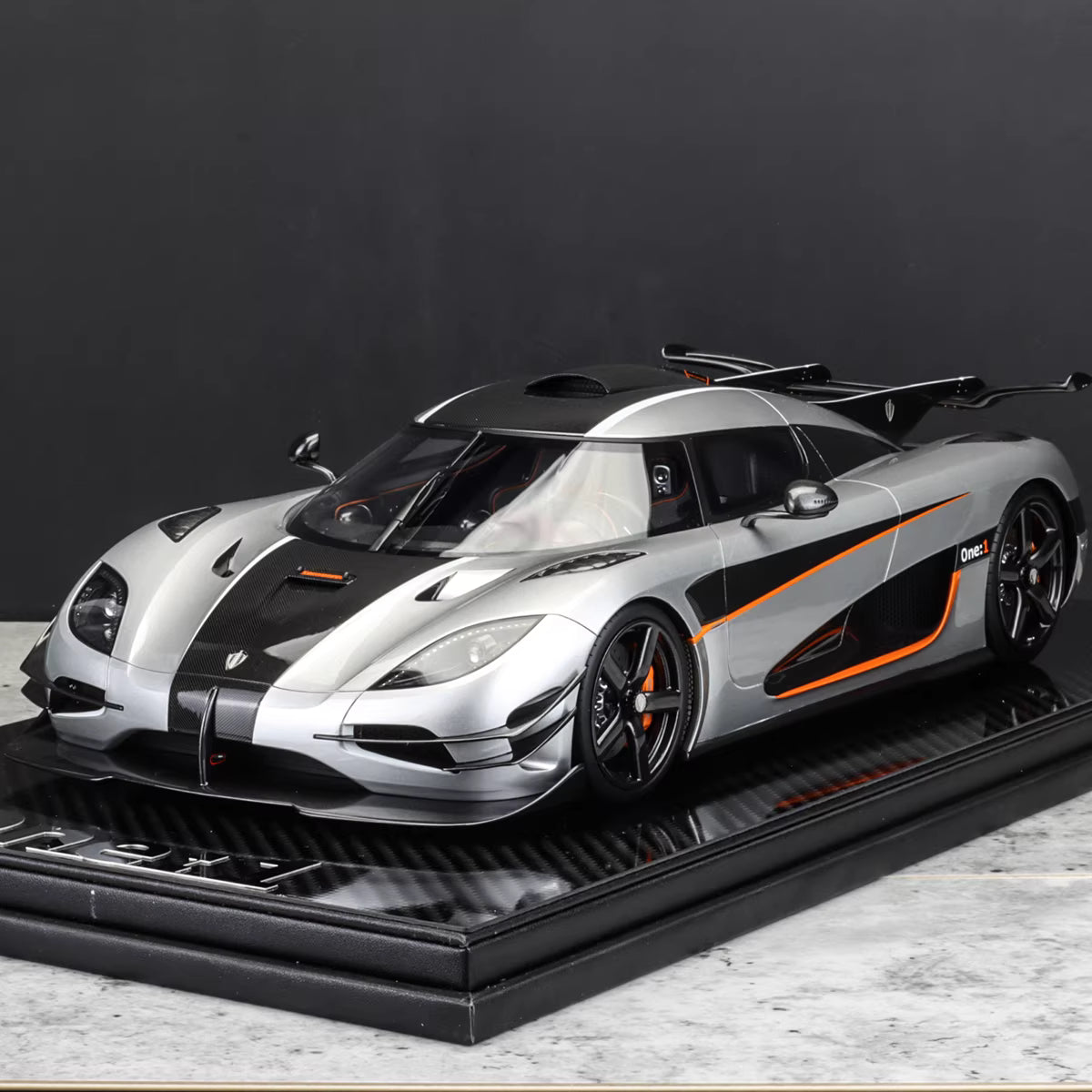 Frontiart 1/12 Koenigsegg One:1 Silver Resin Model Limited 199 F088-01
