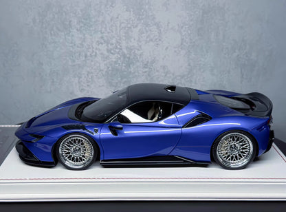 Davis & Giovanni 1/18 Ferrari SF90 Stradale Purple Novitec Spec Resin Model Limited 12