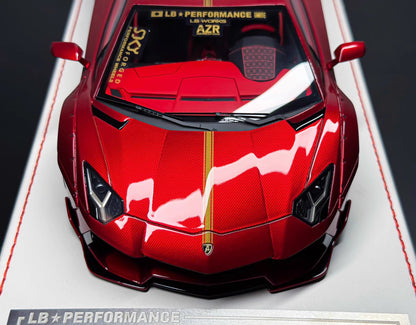 Davis & Giovanni 1/18 Lamborghini Aventador LP700-4 Liberty Walk Red Carbon Limited 10