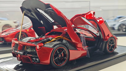 BBR 1/18 Ferrari LaFerrari Diecast Model – Rosso Fuoco MET Full-Opening (Limited 333) BBR1822H8DIE