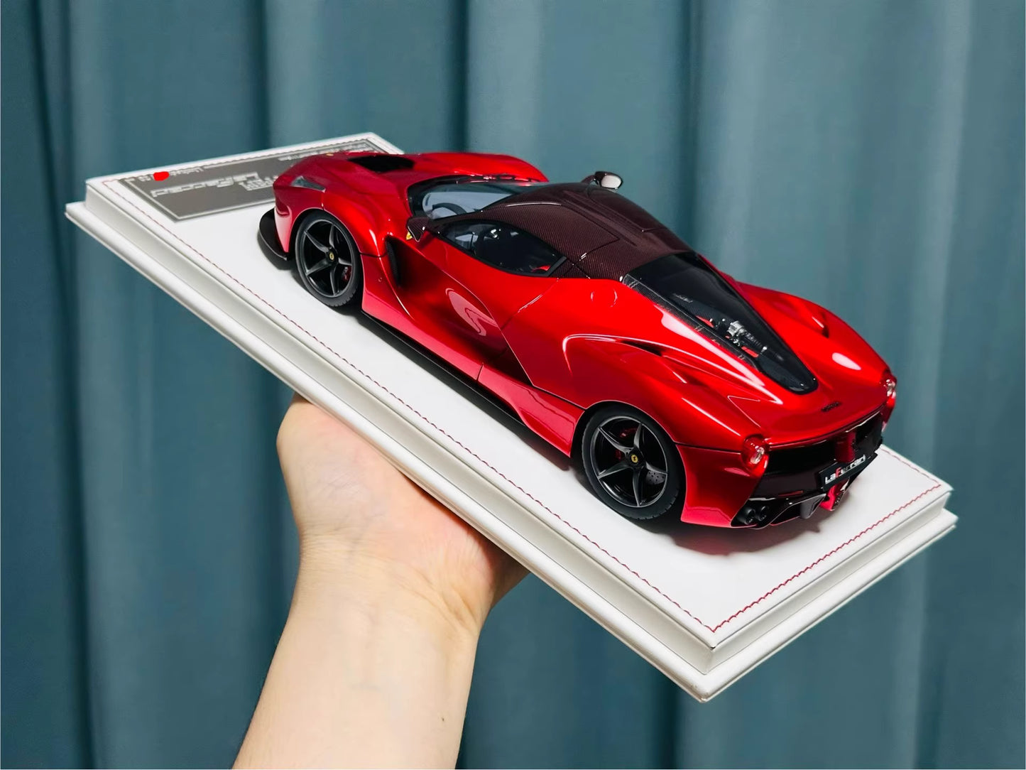 Davis & Giovanni 1/18 Ferrari LaFerrari Rosso Red Carbon Roof Gunmetal Wheels Limited 20 pcs