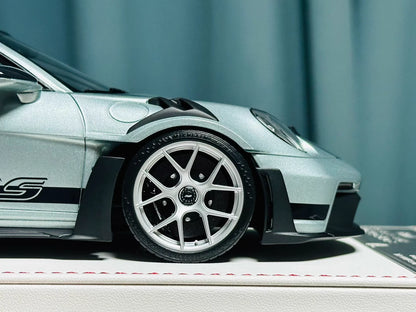 Davis & Giovanni 1/18 Porsche 911 GT3 RS 992.1 PTS Metallic Grey Green | LE 6