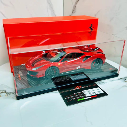 MR Collection 1/18 Ferrari 488 Pista One-Off Resin Model #51 Red Livery