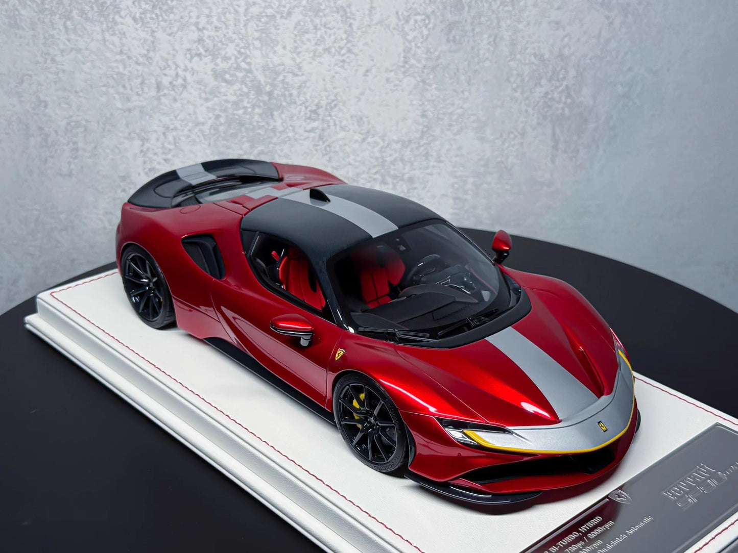 Davis & Giovanni 1/18 Ferrari SF90 Stradale Candy Metallic Red Resin Model Limited 6