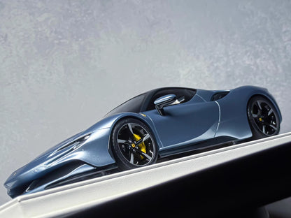 Davis & Giovanni 1/18 Ferrari SF90 Stradale Ice Blue Resin Model Limited 5